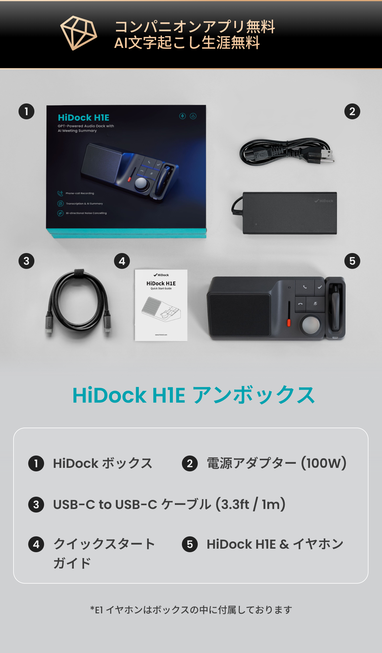 HiDock H1 (ハイドック H1) HiDock H1 (ハイドック H1)