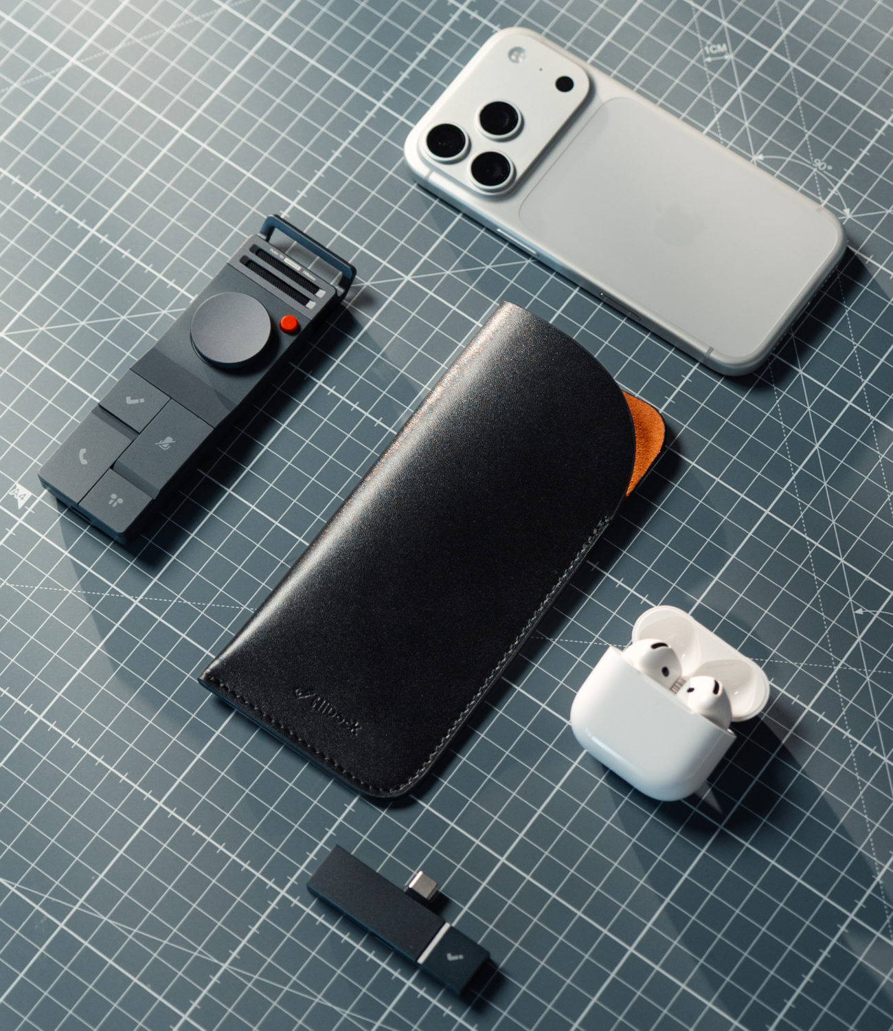 HiDock P1本革ケース